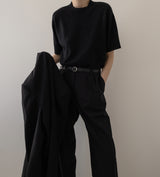 Essential Cashmere Tee — black