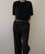 Essential Cashmere Tee — black