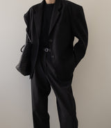 Essential Cashmere Tee — black