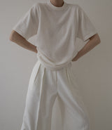 Essential Cashmere Tee — ivory