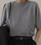 Essential Cashmere Tee — grey