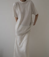 Essential Cashmere Tee — ivory